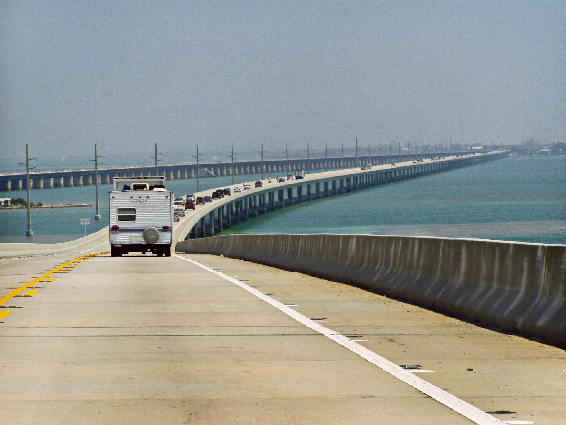 Seven Mile Bridge stretching over open water