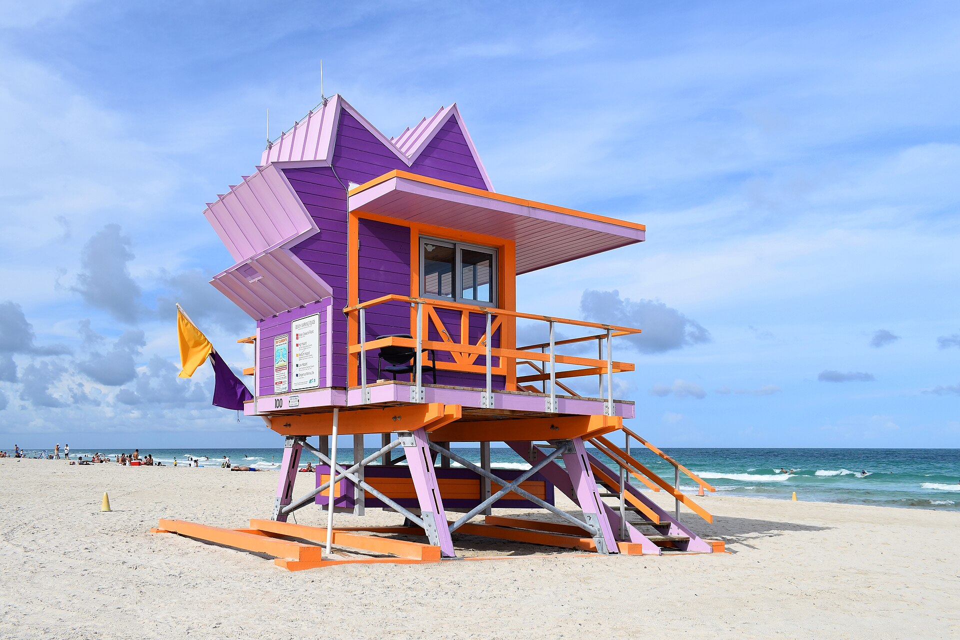 Art deco lifeguard tower on South Beach